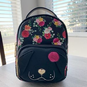 Betsey Johnson Mini Kitsch Dog Backpack Floral